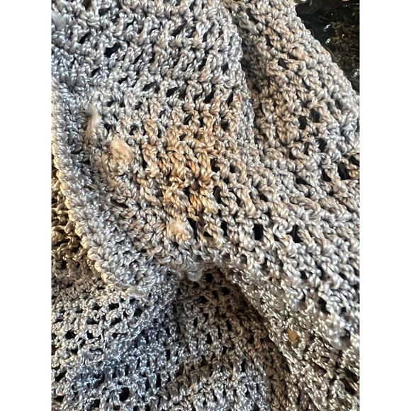 Y2K Warehouse Euro Gold Open Front Short Sleeved Sequined Top Size 8/36 - Picture 5 of 5